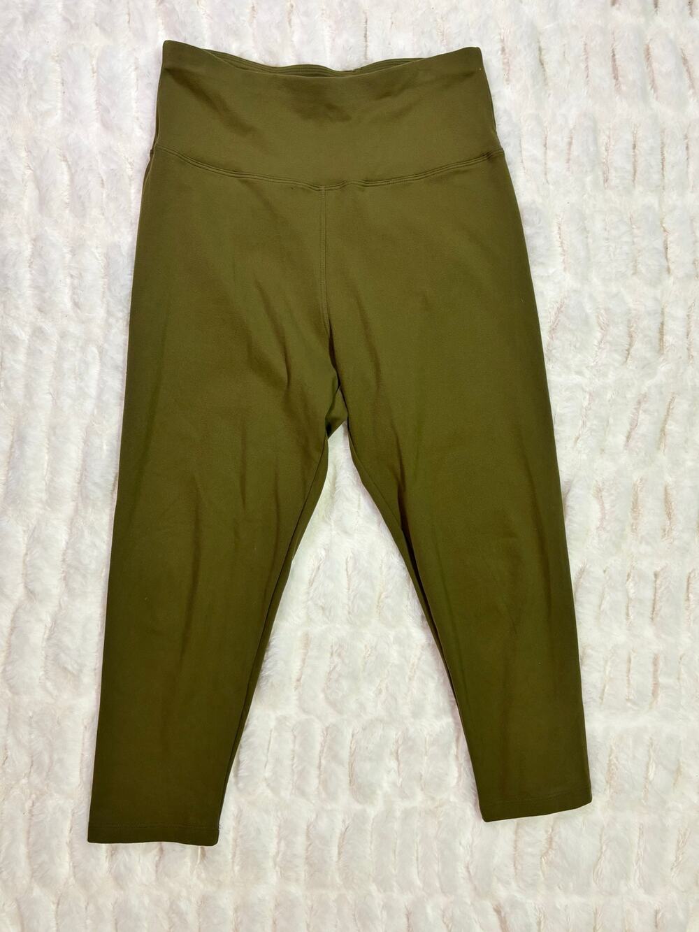 Heathyoga Women's High Waisted Leggings Size Small/Medium Olive Green Yoga